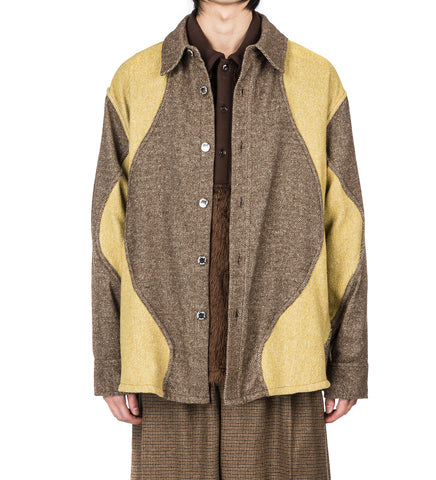 WIGGLE SHIRT JACKET BROWN