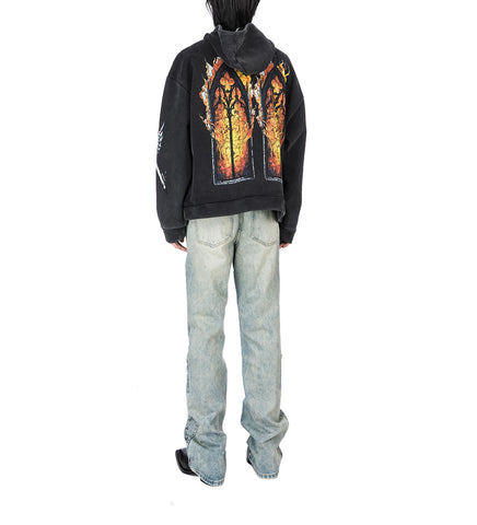 EMBER CHAPEL HOODED PULLOVER COAL