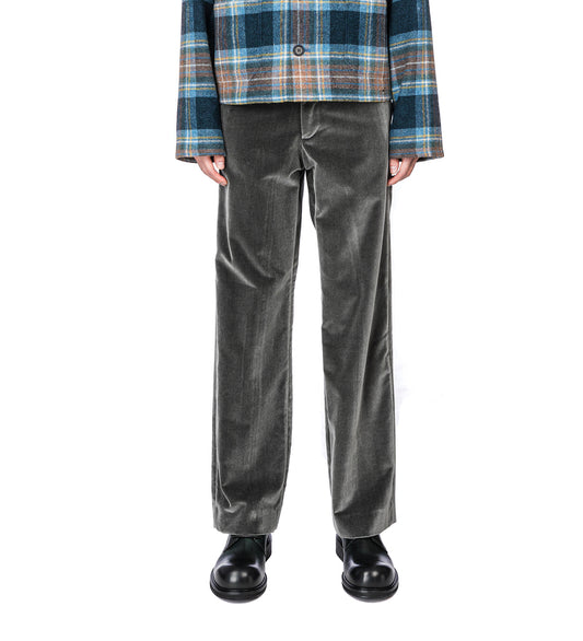 GILLES VELVET TROUSERS GREY