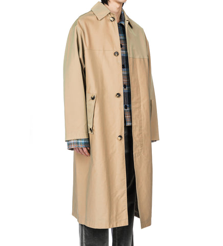 STEVE TONIC COTTON CAR COAT BEIGE