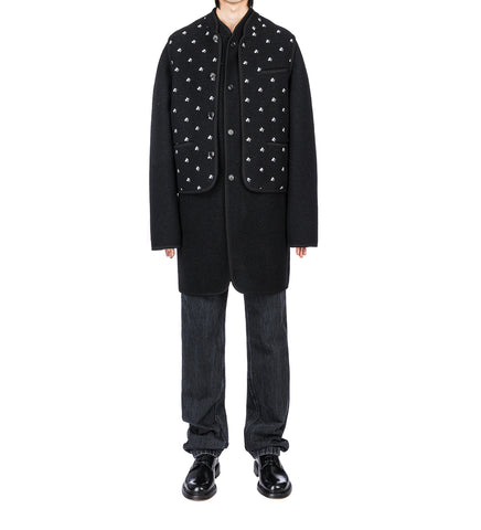 WALKER COAT BLACK FELTED