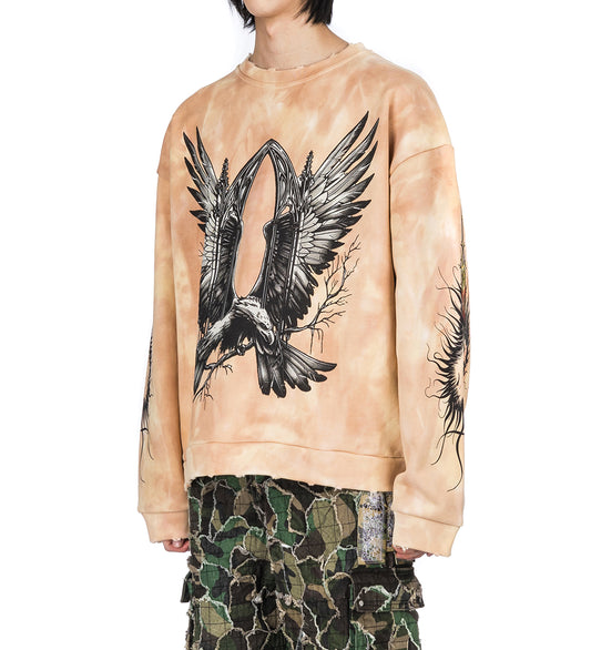SOARING WINDOW CREWNECK SWEATER TAN