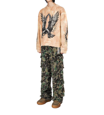 SOARING WINDOW CREWNECK SWEATER TAN