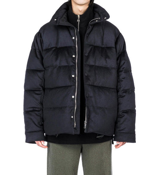 ROB CASHMERE DOWN BOMBER MIDNIGHT BLUE