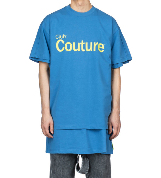 CLUB COUTURE BOXY & TALL TEE BLUE