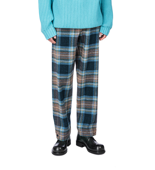 ED WOOL TROUSERS TARTAN