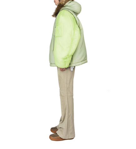 QUILTED BIKER SWEATPANTS LIGHT GREEN