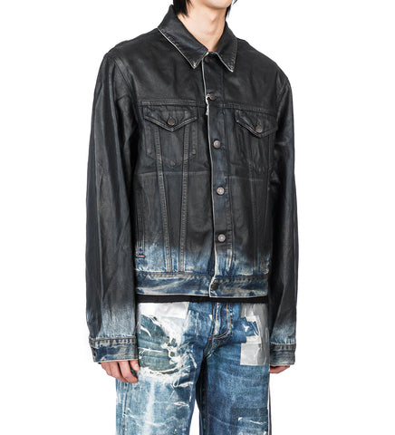 RYE U CHARCOAL LEATHER BLACK