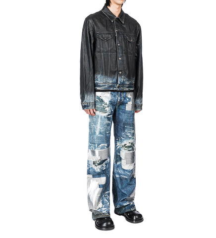 RYE U CHARCOAL LEATHER BLACK