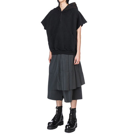LAYERED SHORTS DARK GREY