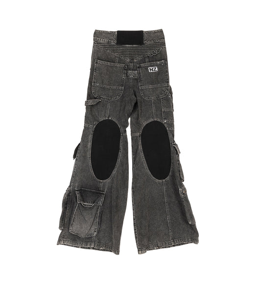 CAMPING CARGO JEANS BLACK