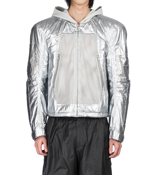 TANKER HOODED JACKET SILVER