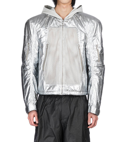 TANKER HOODED JACKET SILVER