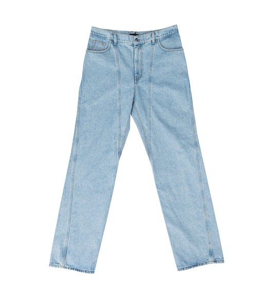 STRAIGHT FIT DENIM JEAN BLUE