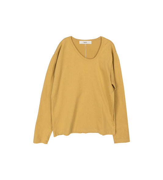 UNEVEN TEE FADED YELLOW