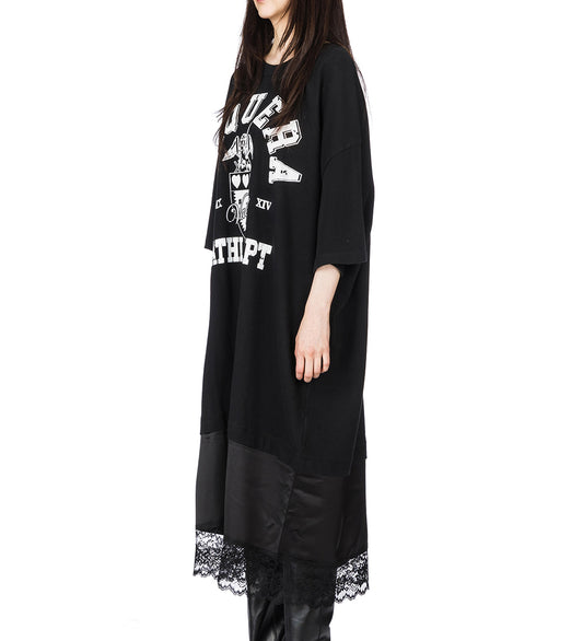SLIP SKIRT TALL TEE FADED BLACK