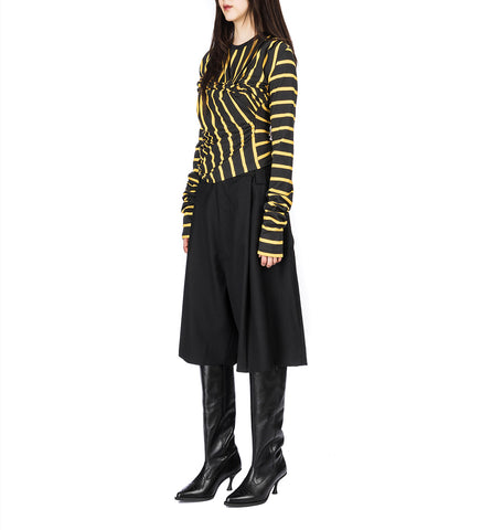 TITTY TWISTER LONGSLEEVE T-SHIRT BLACK/YELLOW