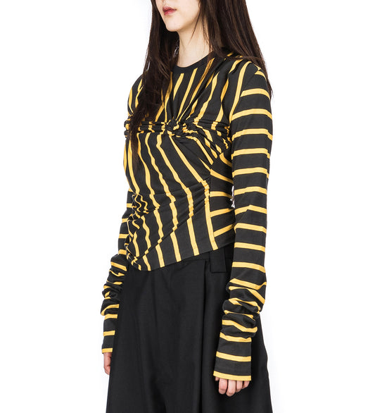 TITTY TWISTER LONGSLEEVE T-SHIRT BLACK/YELLOW