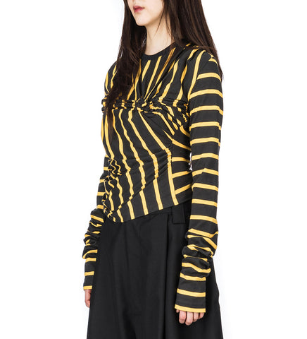 TITTY TWISTER LONGSLEEVE T-SHIRT BLACK/YELLOW