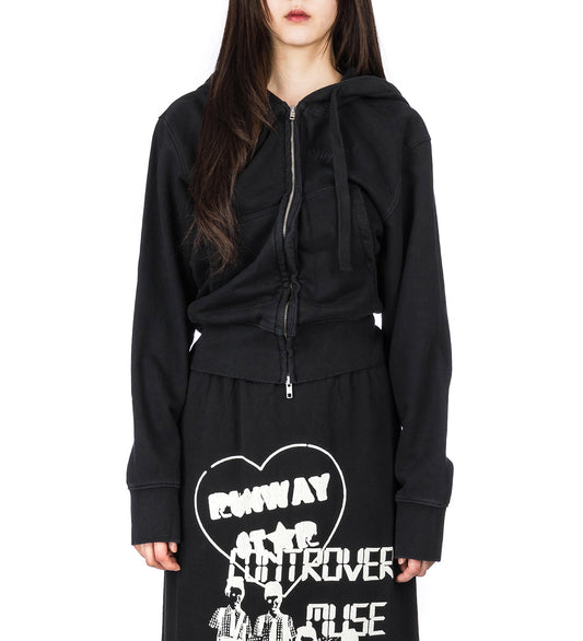 TWISTED HOODIE FADED BLACK