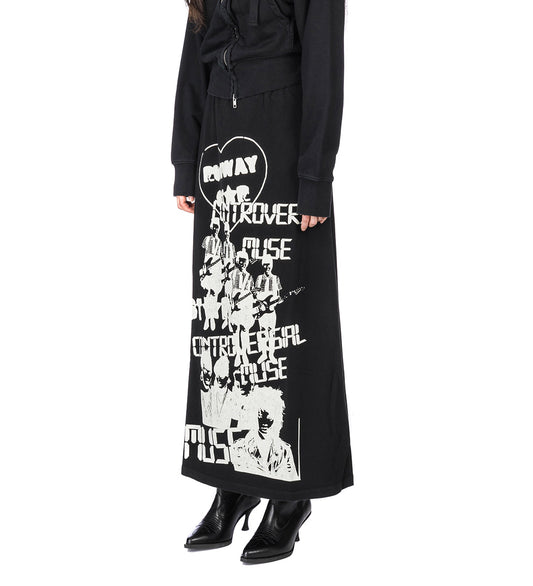 RUNWAY STAR SKIRT FADED BLACK