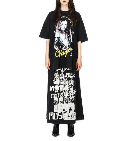 JOAN OF ARC T-SHIRT FADED BLACK