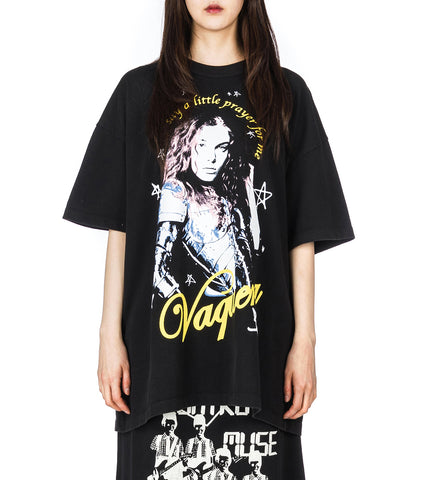 JOAN OF ARC T-SHIRT FADED BLACK
