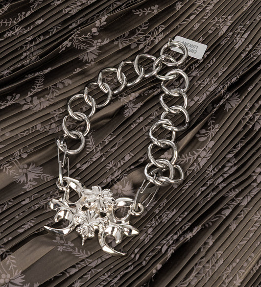 FLEUR NECKLACE SILVER