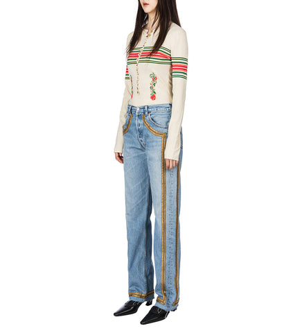 RECONSTITUTED DENIM BULLION JEAN BLUE S