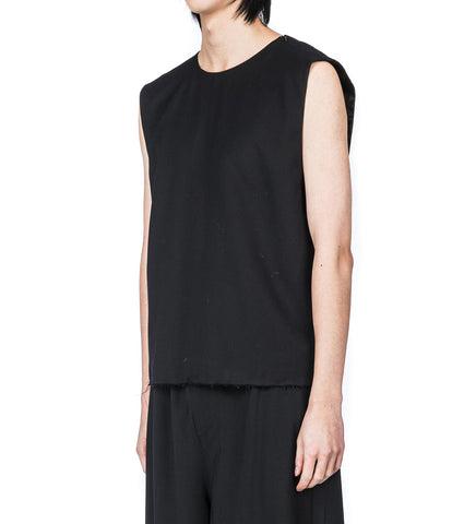 TELL TANK BLACK WOOL