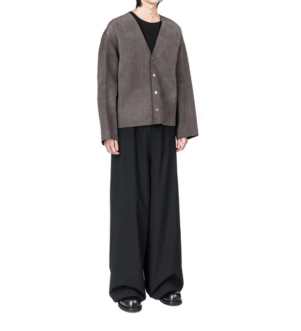 DRAWSTRING WIDE PANTS BLACK