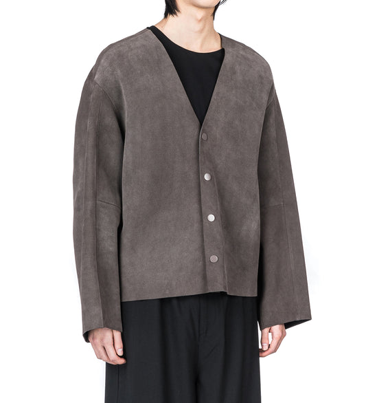 MINIMAL LEATHER JACKET LODEN