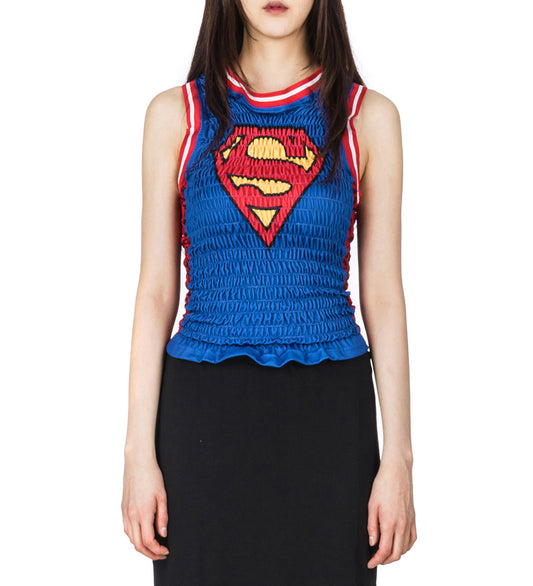 RECONSTITUTED SHIRRED BASKETBALL JERSEY MULTI MEDIUM#2