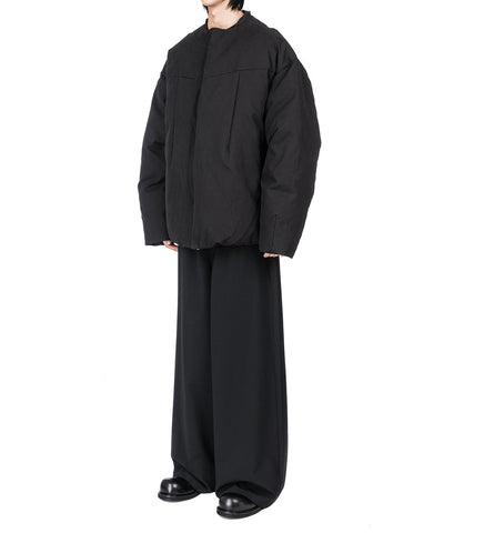 DRAWSTRING WIDE PANTS BLACK