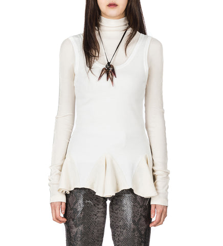 DEADSTOCK MILITARY GODET T-SHIRT OFF WHITE