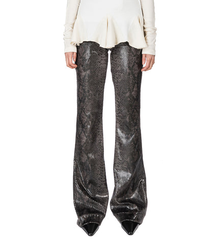 DEADSTOCK FAUX PYTHON TROUSER SNAKE