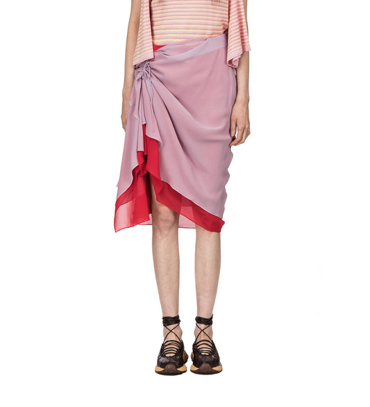 MIRKA SKIRT ORCHID / CHERRY RED
