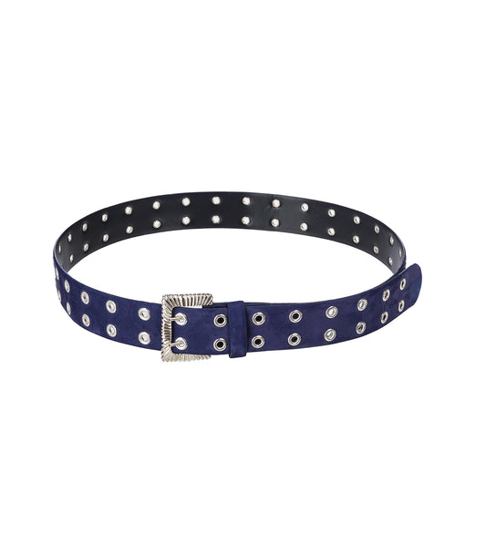 EYELET METAL BELT PURPLE