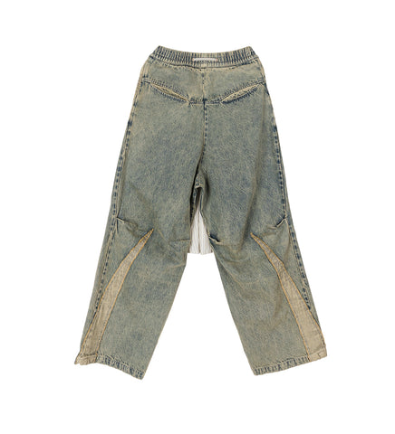 JACOB LAYERED DENIM PANTS POST INDIGO
