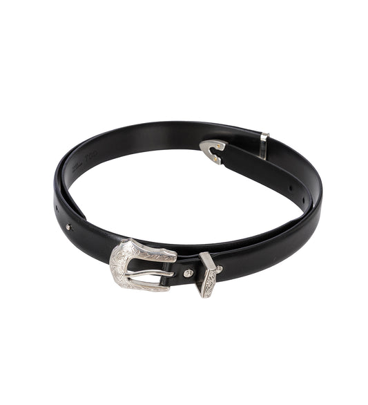 METAL BUCKLE BELT BLACK