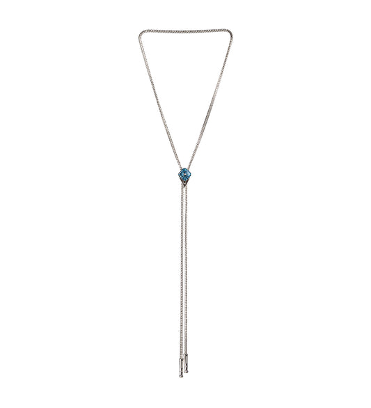 CONCHO LOOP TIE BLUE