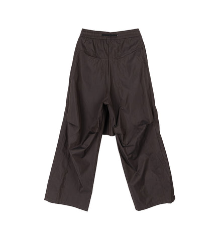 JACOB LAYERED SUITING TROUSERS SHITAKE BROWN