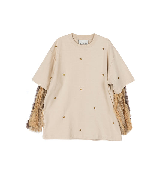 DOUBLE LAYERED TEE OAT