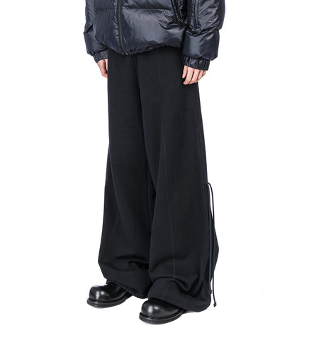 COLLEGE DRAWSTRING PANTS BLACK AW25