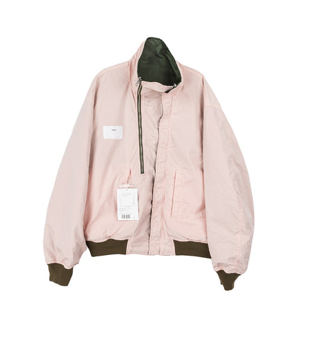 NYLON TWILL REVERSIBLE BLOUSON KHAKI