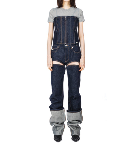 MESH BABY TEE PRINTED MARINIERE GRAPE LIGHT BLUE/MULTI