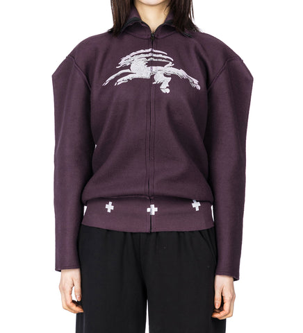 INSIDE OUT FLEECE ZIP UP GOAT PLUM