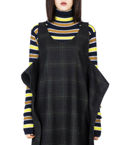 LINE TURTLENECK NAVY STRIPES