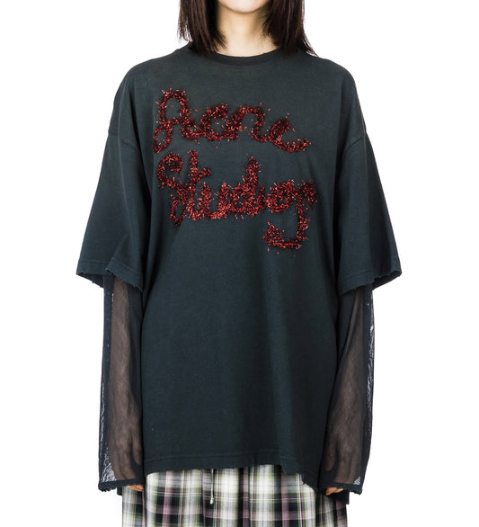 EDRA DOUBLE TINSEL WINTER ANTHRACITE GREY