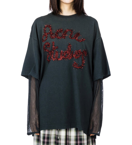 EDRA DOUBLE TINSEL WINTER ANTHRACITE GREY